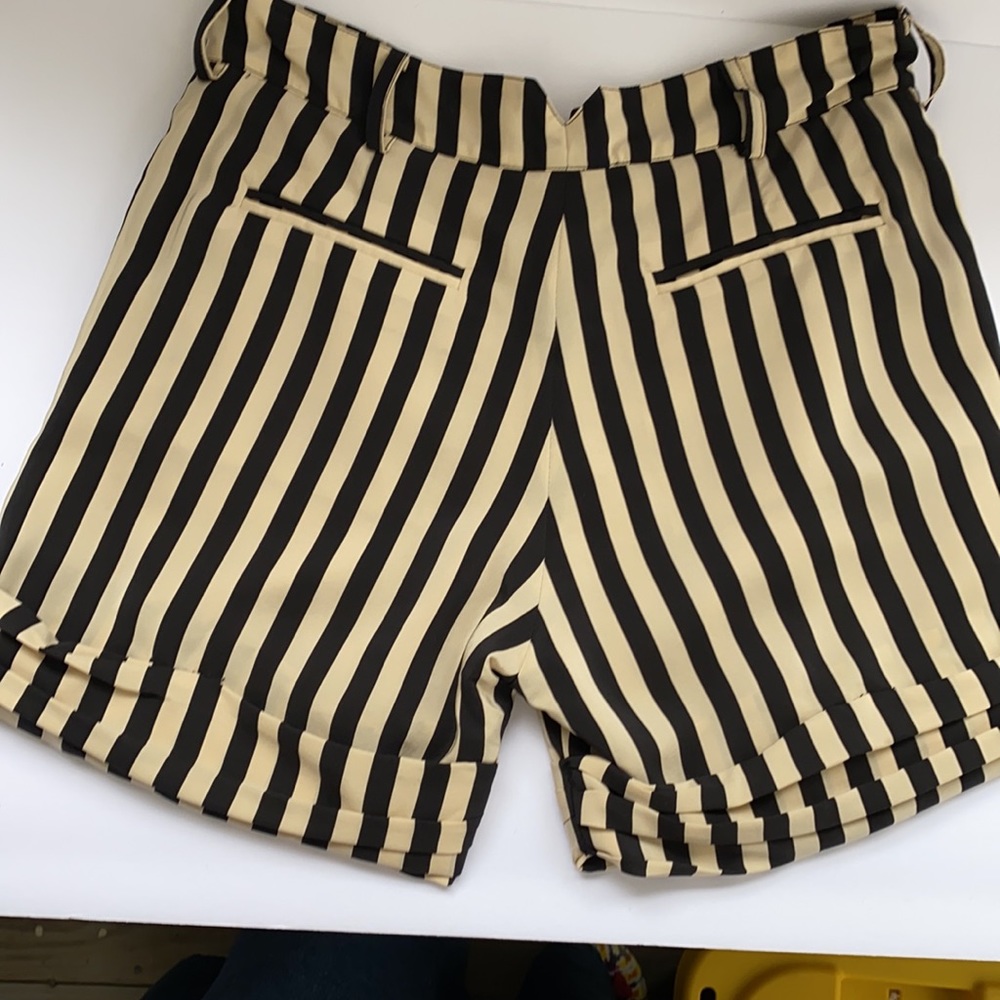 ALEX & ELI short set 2 silk striped designer brand blazer BETTLEJUICE - Picture 13 of 13
